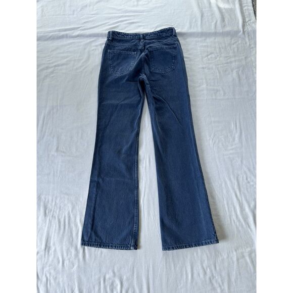 ZARA Blue Jeans, Size 4, Flare, Minimalist, Preppy, - Picture 5 of 8